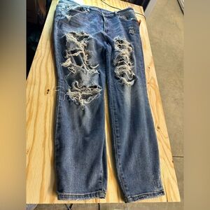 Judy Blue Distressed Boyfriend Jeans Size 14W